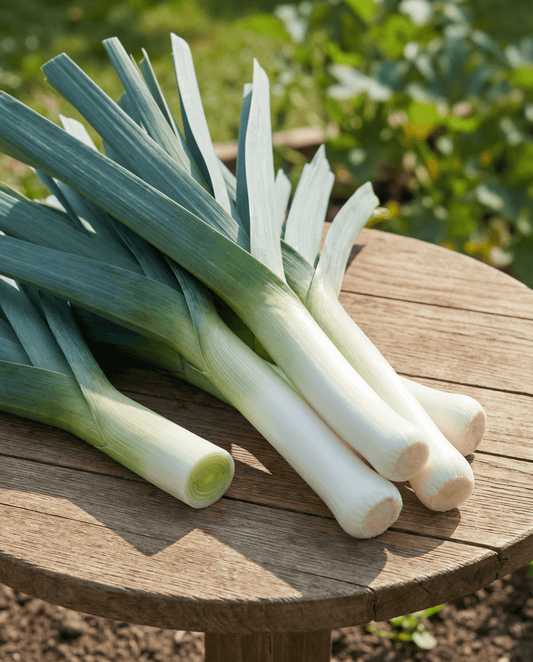 Leek Blue Green Autumn (Allium porrum) – yksivuotisen vihanneksen siemenet SeedsChoicelta