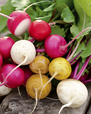 Retiisi Round Mix -siemenet (Raphanus sativus) – yksivuotinen vihannes
