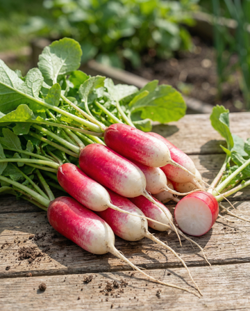 Retiisi French Breakfast Long Red (Raphanus sativus) – yksivuotiset vihannessiemenet SeedsChoicelta