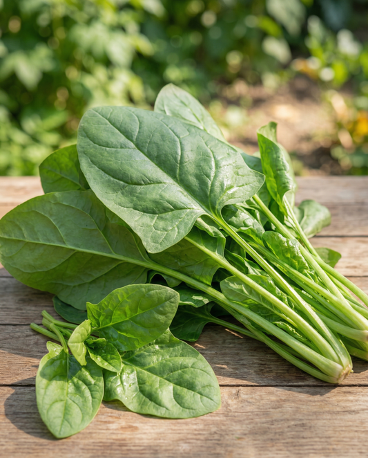 Pinaatti Amsterdams Reuzenblad 15g (Spinacia oleracea) – yksivuotiset vihannessiemenet SeedsChoice-verkkokaupasta