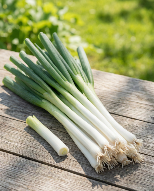 Kevätsipuli Long White Ishikura (Allium fistulosum) – yksivuotiset vihannessiemenet, SeedsChoice