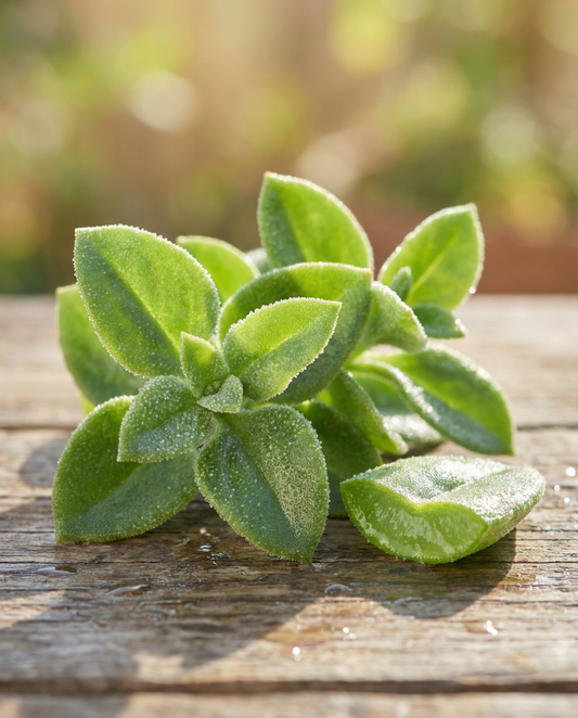 Jääkasvin lehti (Mesembryanthemum crystallinum) – yksivuotisen vihanneskasvien siemenet SeedsChoicelta