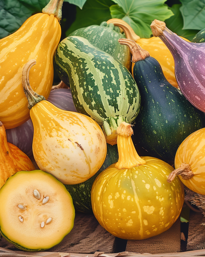 Koristetyyny pienihedelmiset siemenet (Cucurbita pepo) – yksivuotinen seos