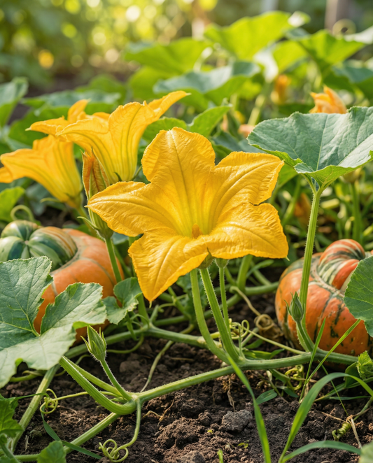Koristetyyny Turkish Turban (Cucurbita maxima) – yksivuotinen siemenet SeedsChoicelta