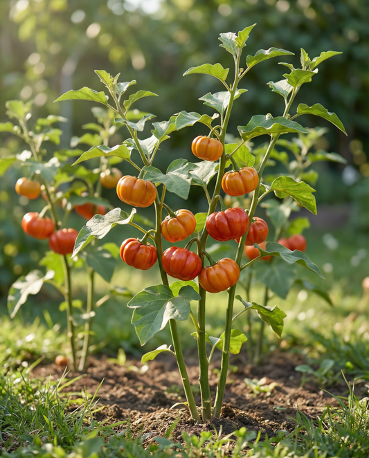 Pumpkin On A Stick (Solanum aethiopicum) – yksivuotisen vihanneksen siemenet SeedsChoicelta