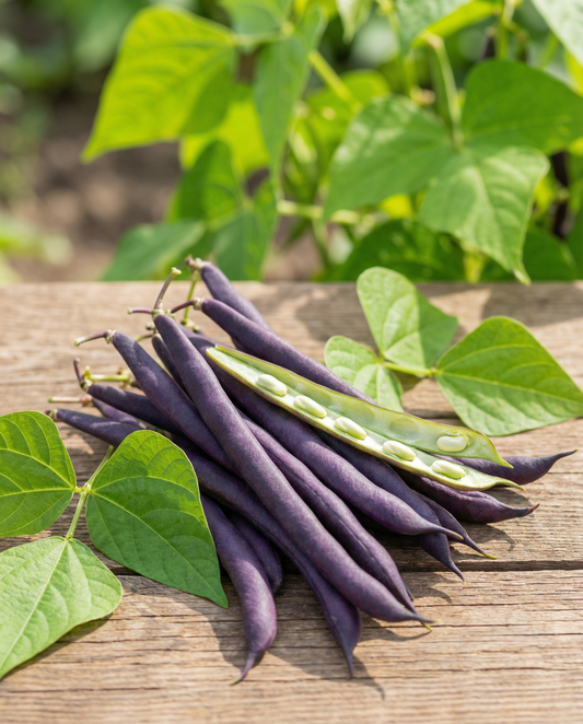 Pensaspapu Purple Queen (Phaseolus vulgaris) – yksivuotiset vihannessiemenet – SeedsChoice
