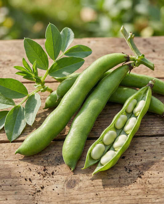 Härkäpapu Meteor 100g (Vicia faba) – yksivuotiset vihannessiemenet SeedsChoicelta