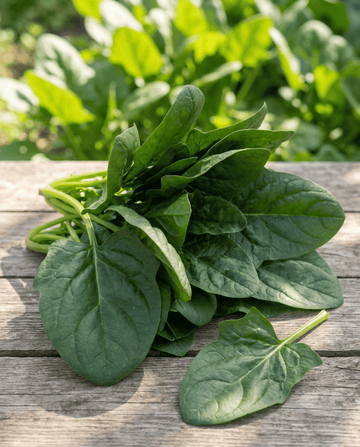 Pinaatti Nores Leafy (Spinacia oleracea) – yksivuotiset vihannessiemenet SeedsChoicelta