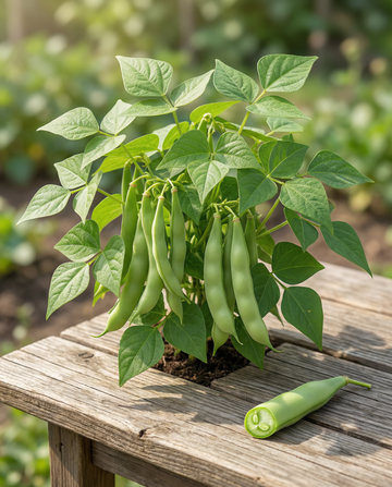Dwarf Bean Record Green Pods (Phaseolus vulgaris) – annual vegetable seeds from SeedsChoice