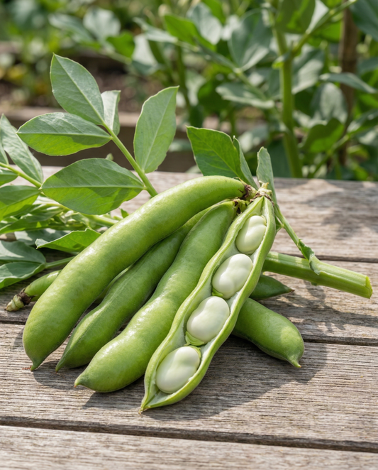 Härkäpapu Meteor 250g (Vicia faba) – yksivuotiset vihannessiemenet SeedsChoicelta
