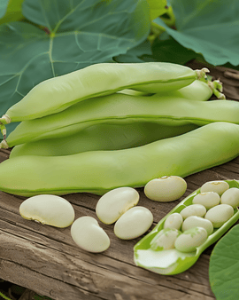 Härkäpavun siemenet Threefold White Vicia faba yksivuotinen