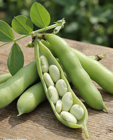 Broad Bean Leidse Hangers 250g (Vicia faba) – annual vegetable seeds from SeedsChoice