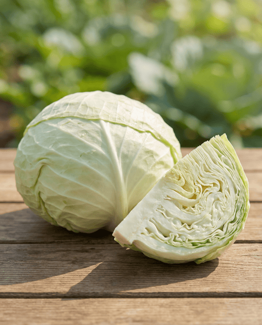 Litteä valkoinen kaali Spring Salute F1 (Brassica oleracea) – yksivuotiset vihannessiemenet SeedsChoicelta