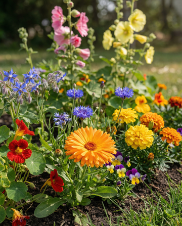 Edible Mix 7 Varieties 15m2 Pack – annual flower seeds from SeedsChoice