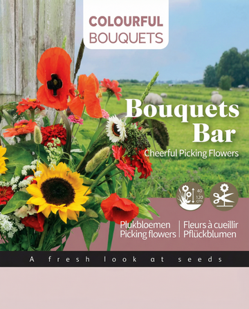 Picking Colourful Mix Bouquet Bar – yksivuotisen kasvatuspaketin siemenet SeedsChoicelta