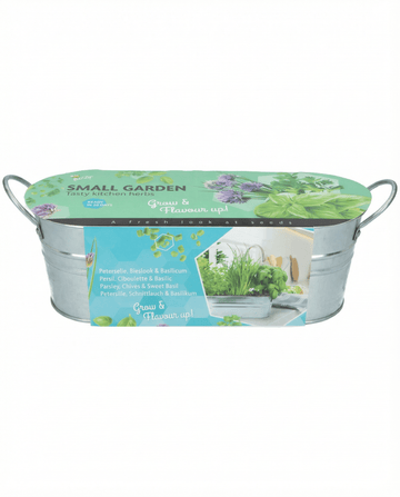 Kitchen Basil Chives Parsley Set With Galvanized Tub Soil – yrtti – SeedsChoice