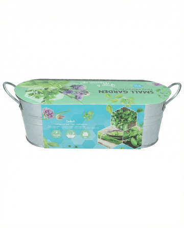 Kitchen Basil Chives Parsley Set With Galvanized Tub Soil -siemenet – yrtti – SeedsChoice