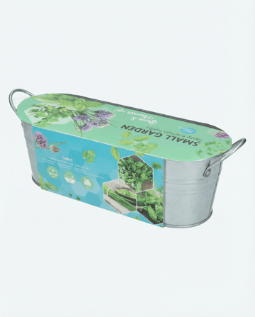 Kitchen Basil Chives Parsley Set With Galvanized Tub Soil -siemenet – yrtti