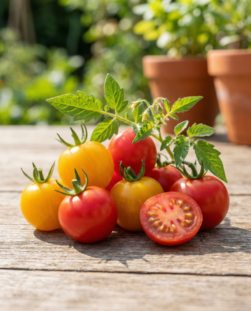 Makean kirsikkatomaatin Mini Greenhouse siemenet (Solanum lycopersicum) – kasvatuspakkaus