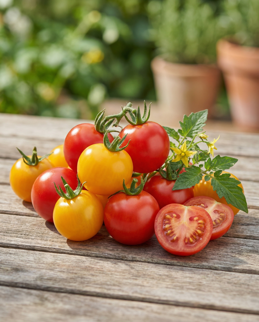 Makea kirsikkatomaatti Mini Greenhouse (Solanum lycopersicum) – kasvatuspakkauksen siemenet SeedsChoicelta