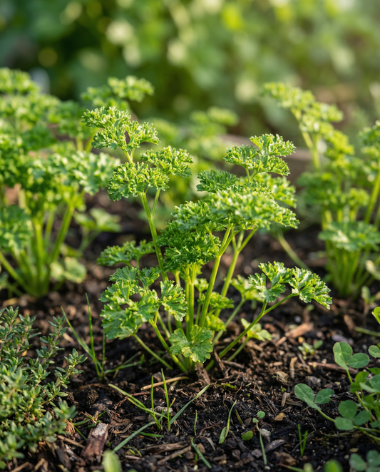 Persiljanauhа Moss Curled (Petroselinum crispum) – yksivuotinen siemennauha SeedsChoicelta