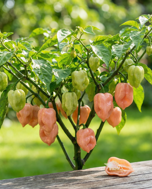 Habanero Pink -paprika (Capsicum chinense) – yksivuotiset vihannessiemenet SeedsChoicelta