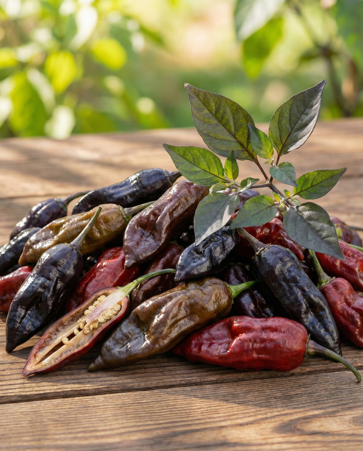 Dorset Naga Black Pepper -siemenet (Capsicum chinense) – yksivuotinen vihannes