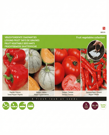 Fruit Mats 4 Pack 20x20 Cm seeds (Capsicum annuum) – seed mats