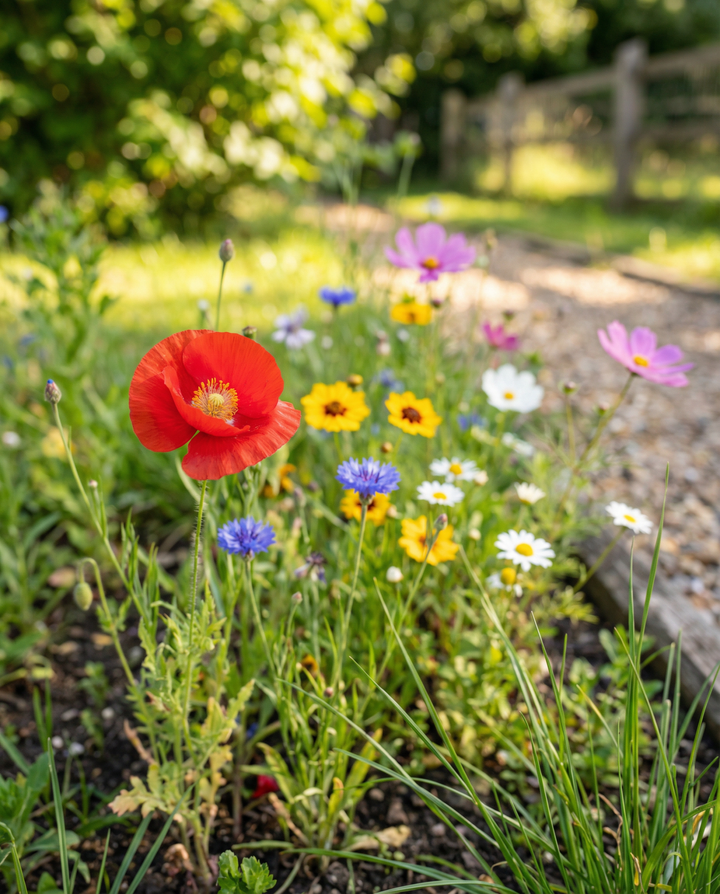 Roadside Wildflower Mix 25m2 Coverage siemenet – yksivuotinen kukka