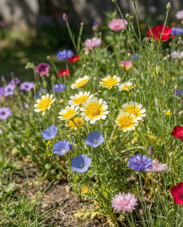 Native Wildflower Mix Blend 25 m² kattavuus – yksivuotisten kukkien siemenet | SeedsChoice