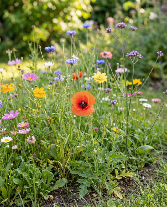 Summer Mix Shaker Box 50m2 Coverage – yksivuotiset kukkasiemenet SeedsChoicelta