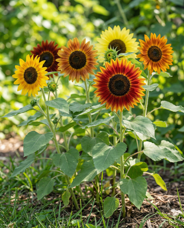 Koristekukkiva auringonkukka monivärinen sekoitus (Helianthus annuus) – yksivuotiset kukkasiemenet SeedsChoice-verkkokaupasta