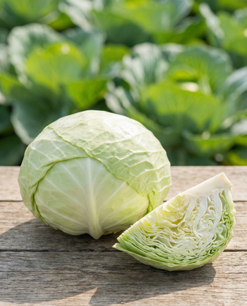 Flat White Cabbage Spring Salute F1 Hybrid seeds (Brassica oleracea) – annual vegetable