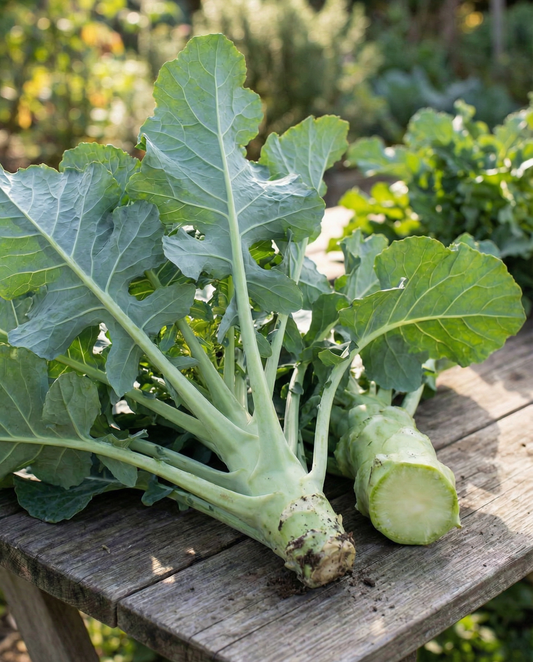 Rehukaali Tronchuda (Brassica oleracea) – kaksivuotiset vihannessiemenet SeedsChoice-verkkokaupasta