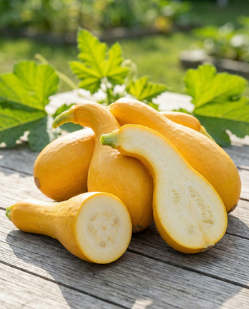 Early Summer Crookneck Squash (Cucurbita pepo) – yksivuotiset vihannessiemenet SeedsChoicelta