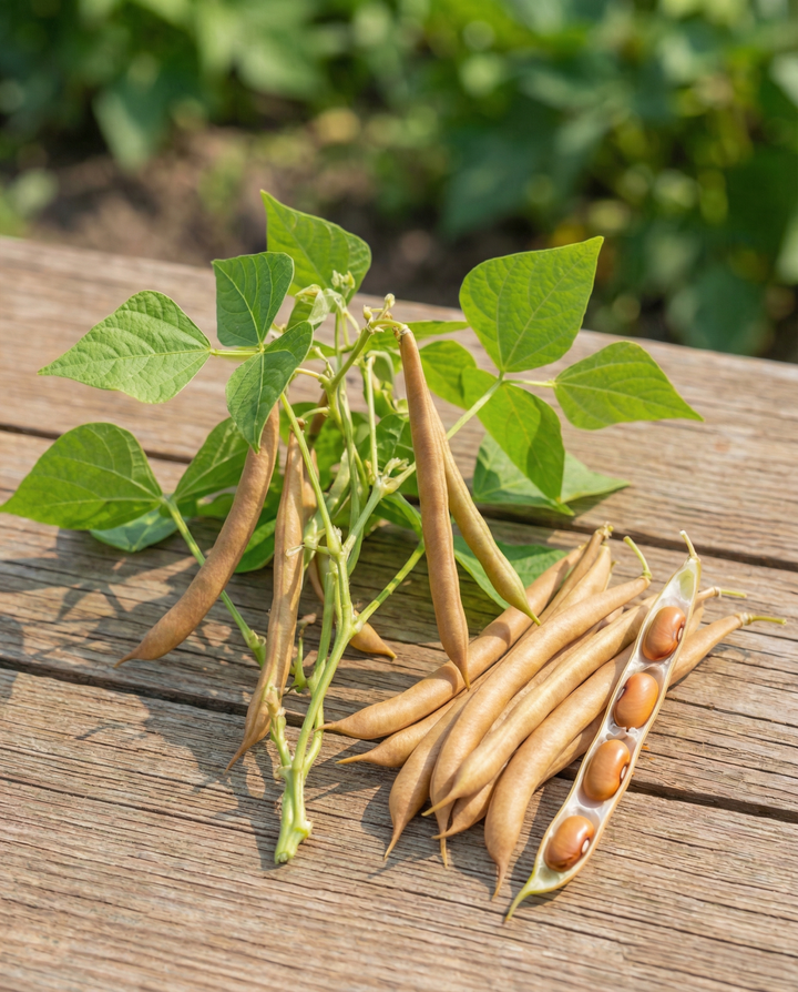 Pensaspapu Brown Dutch 25g siemenet (Phaseolus vulgaris) – yksivuotinen vihannes
